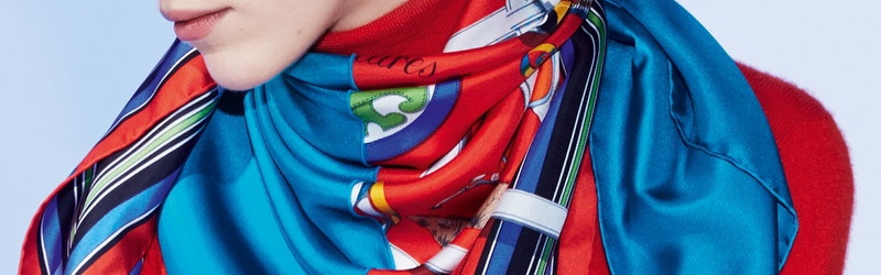 幾何学系スカーフ1