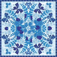 スカーフ（幾何学系デザイン）#295