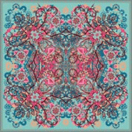 スカーフ（幾何学系デザイン）#297